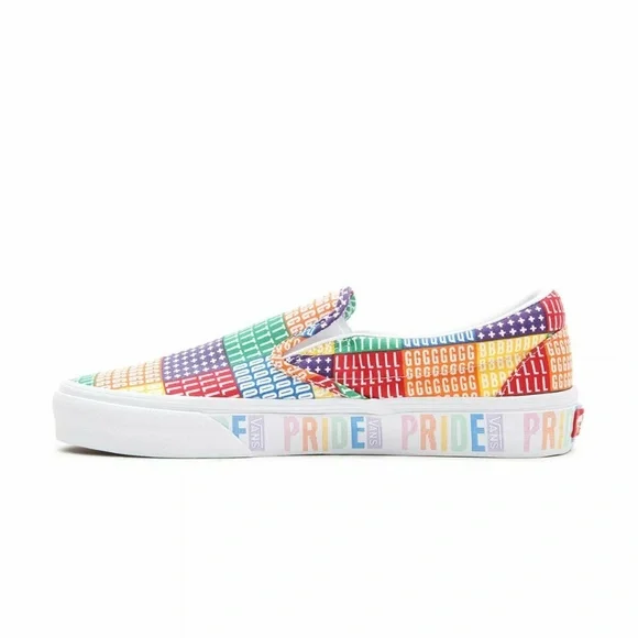 VANS Pride Classic Low Womens Slip-on Shoes Multicolor VN0A33TB3WJ1 NEW Sz 8.5 - Picture 4 of 7